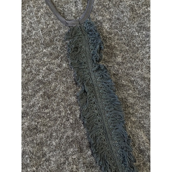 LILA CLOTHING CO Womens Angora Blend Hoodie Sweater M Oversized Fringe Layering - Picture 6 of 8